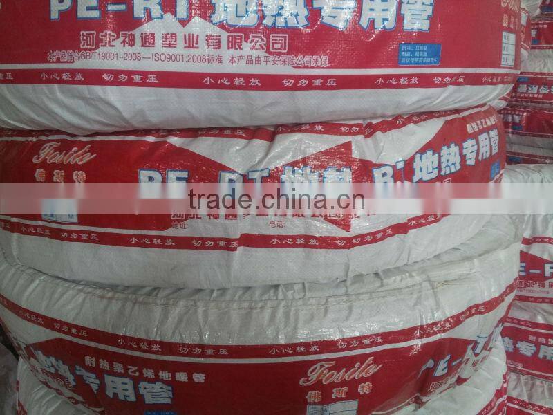 pe-rt heating pipe for floor heating system