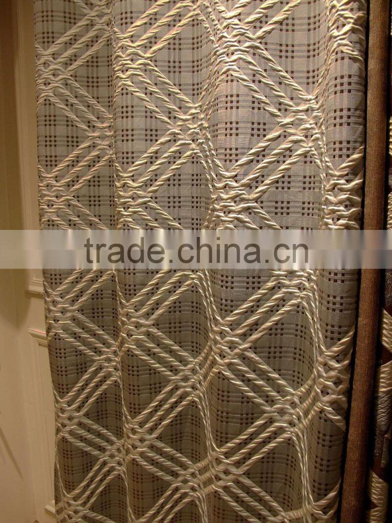 Luxurious designs Ready Made Curtain in Jacquard Printed for Window/European Style Living Room Blackout Curtain Hotel Curtain