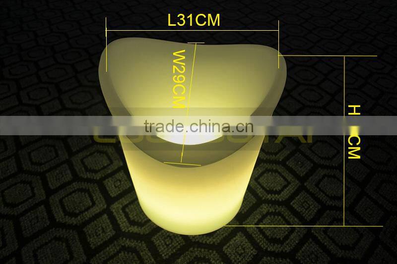 led cube/wireless waterproof IP65 battery operated illuminated led cube