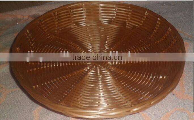 hotsale high quality plastic rattan storage basket plastic vegetable storage basket