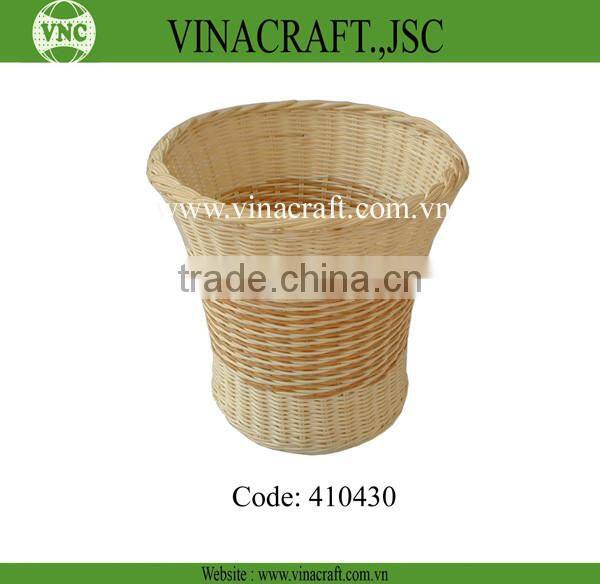 Bamboo waste basket set of two