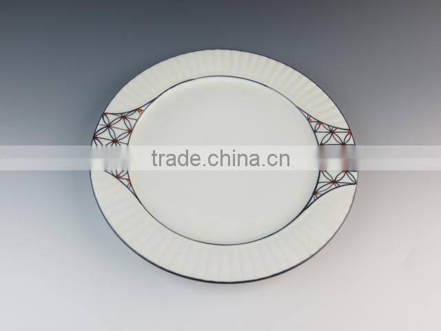 ceramic eco-friendly durable dinner ware type dinner set with decal