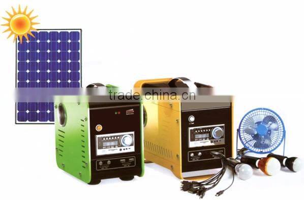 30W Portable Solar Power System with Mini Stereo