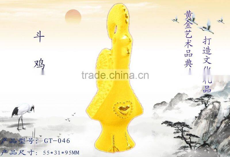 Good Quality 24k gold decorative TaiChi Old Man Figurine