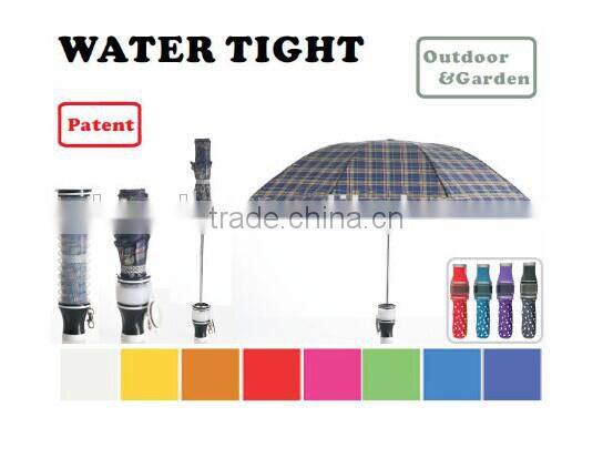 New design umbrella with telescopic storage bucket