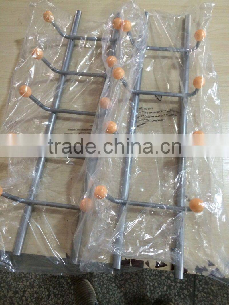 Metal Coat Shoes Storage Shelf Stand Hats Hanger Hook Clothes Rack