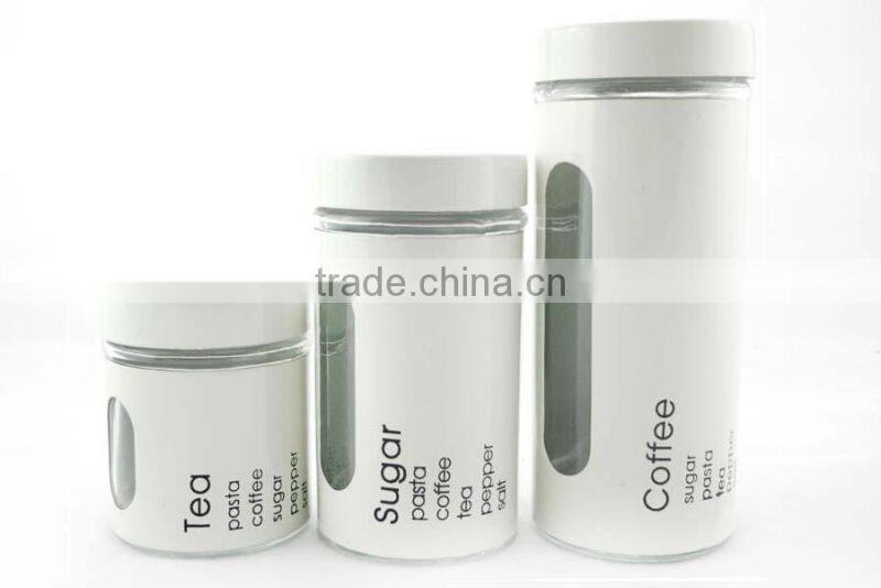 hot selling glass cloches for storage with metal skin TP12142