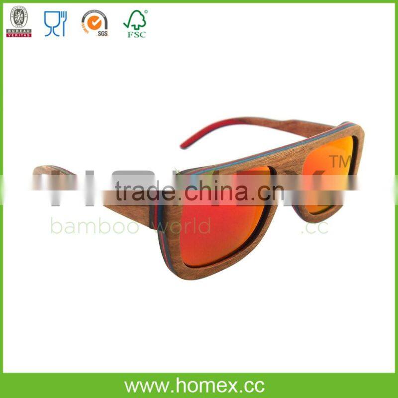 Fashion Wooden Polarized Lens Sunglasses/Handmade Glasses/Homex_FSC/BSCI Factory