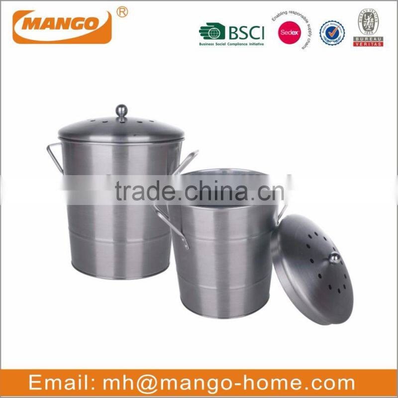 Stainless Steel Kitchen Compost Pail