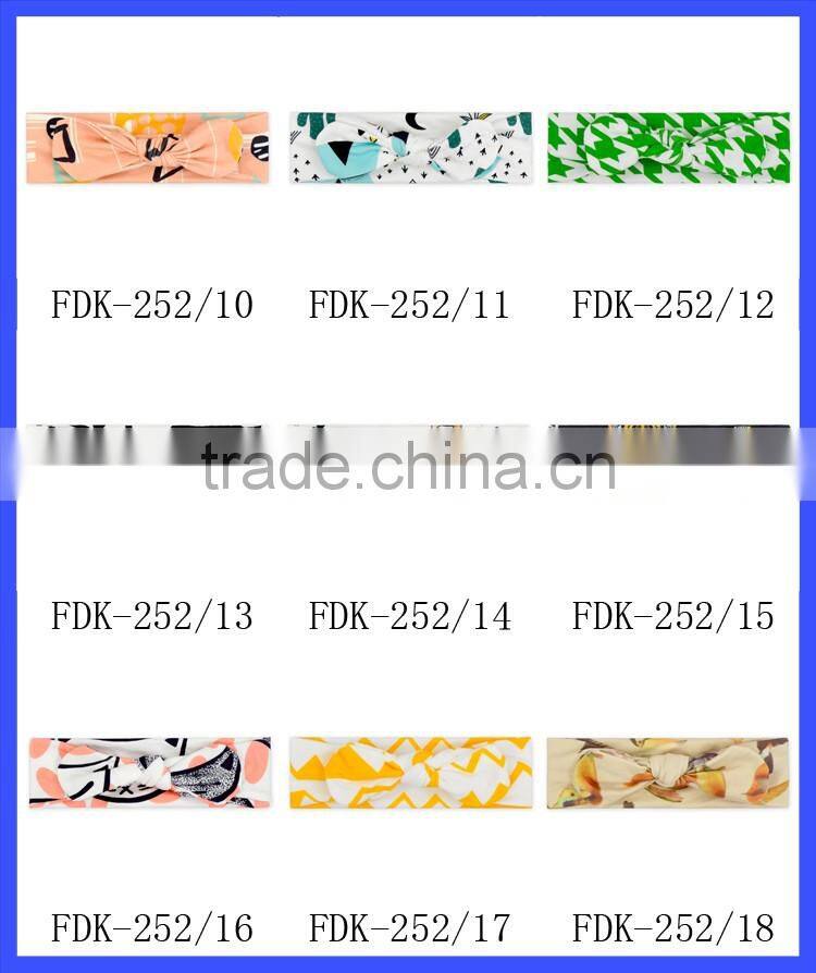 cheap baby girl yellow pineapple pom pom knot headband