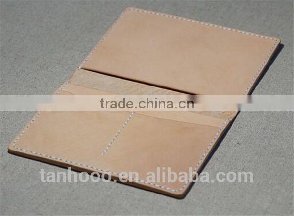 personalized hard vegetable leather passport holder