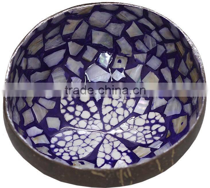 Eco friendly lacquer coconut shell bowl