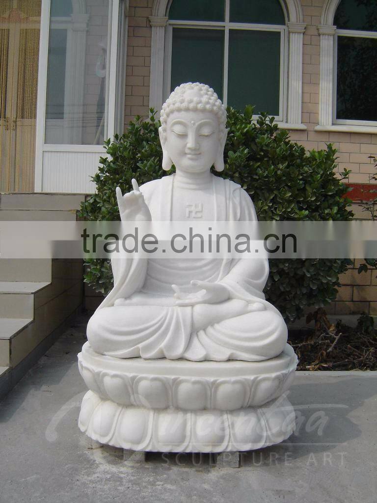 China supply fengshui sculpture marble buddha garden statue for outdoor decoration