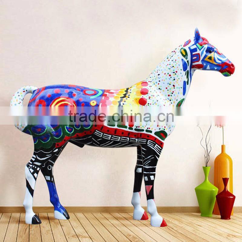 sales promotion designer home decor lifesize fiberglass horse