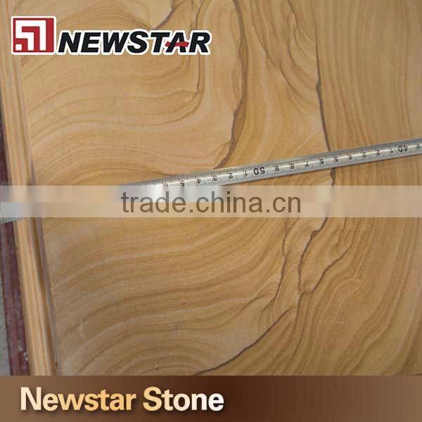 2016 Cut to size landscape vein yellow sandstone tile