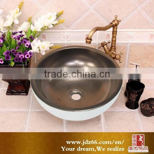 2017 Hot selling cabinet design bathroom marble washbasin