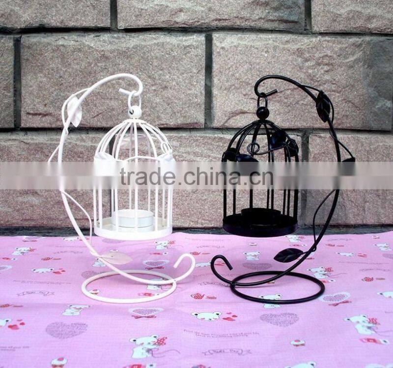 Bird Cage Outdoor hanging Decorative solar candle lantern