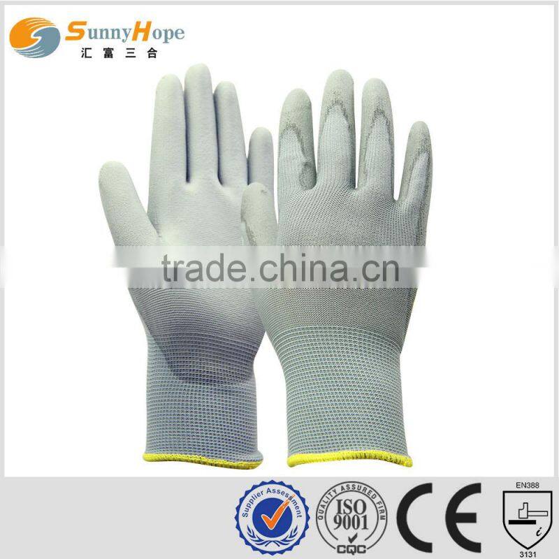 Sunnyhope Coated Seamless Nylon Shell Gloves for safety protection