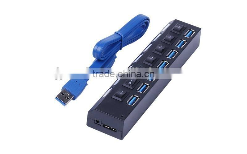 Hot new products for 2016 7-Port USB 3.0 High Speed HUB