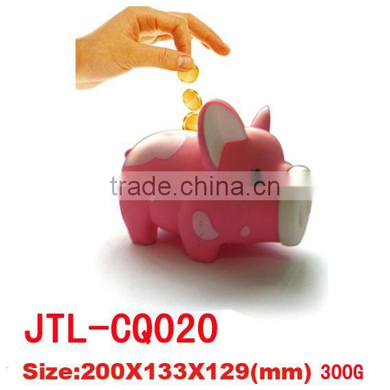 PVC Plastic Pig Coin Bank