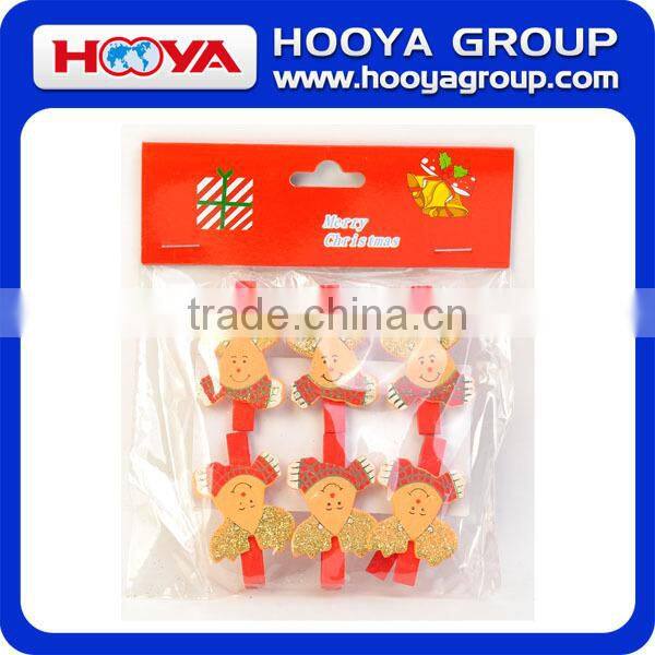 merry christmas series lovely elk image wooden pegs