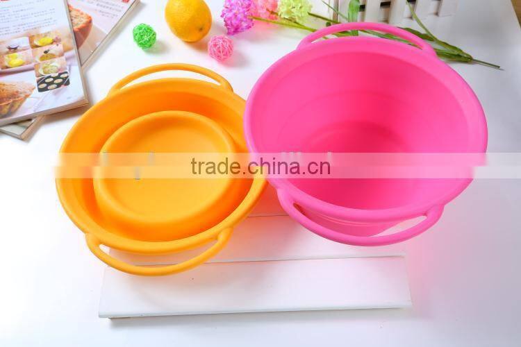 Silicone Folding Bowl Vegetables Bowls Microwave Thermal Lunch Box