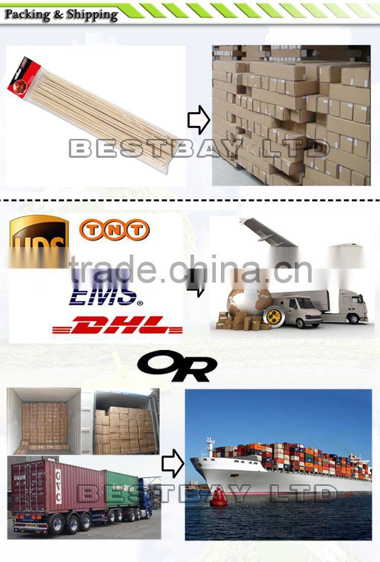 factory price 40cm natural bamboo stick,bamboo bbq stick