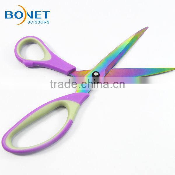 SHO0025P FDA qualified 8-1/2" color blades household multipurpose scissors