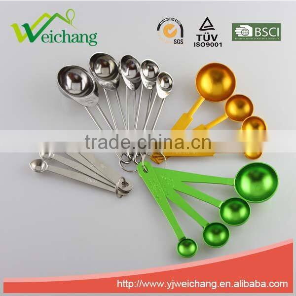 WCTS057 Stainless steel mirro finishing Measuring Spoon ,Set of 4