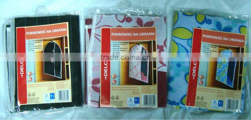 Customized New view mens leather suit cover/ disposable garment bag
