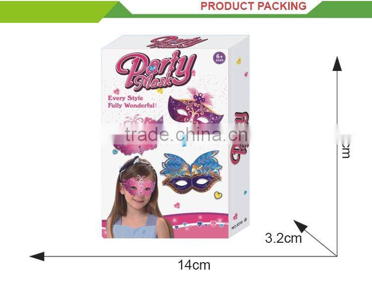 Wholesale beautiful diy toys masquerade paper party eye mask