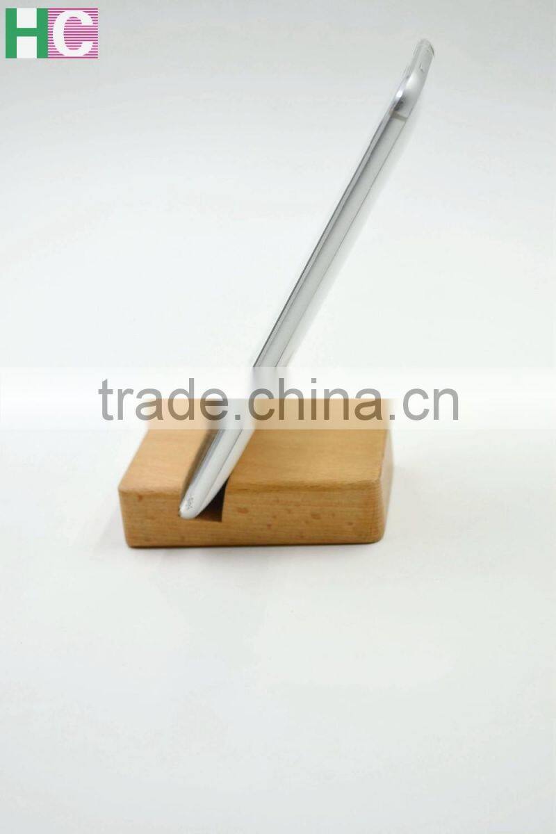 Beech wood phone holder custom phone holder