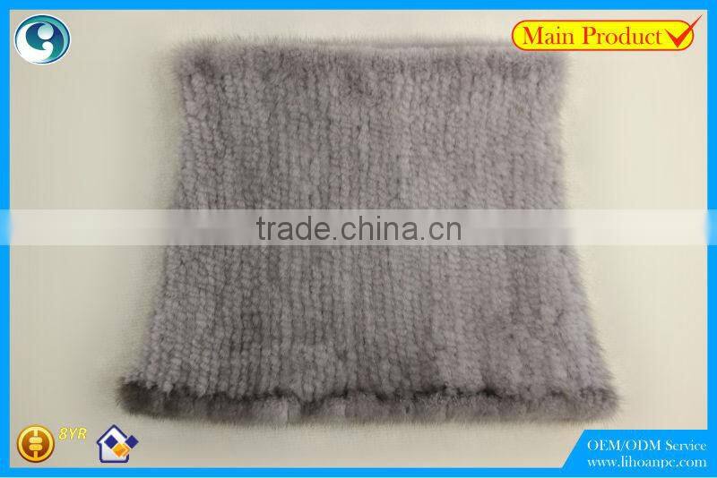 High Quality Knitted Mink Scarf