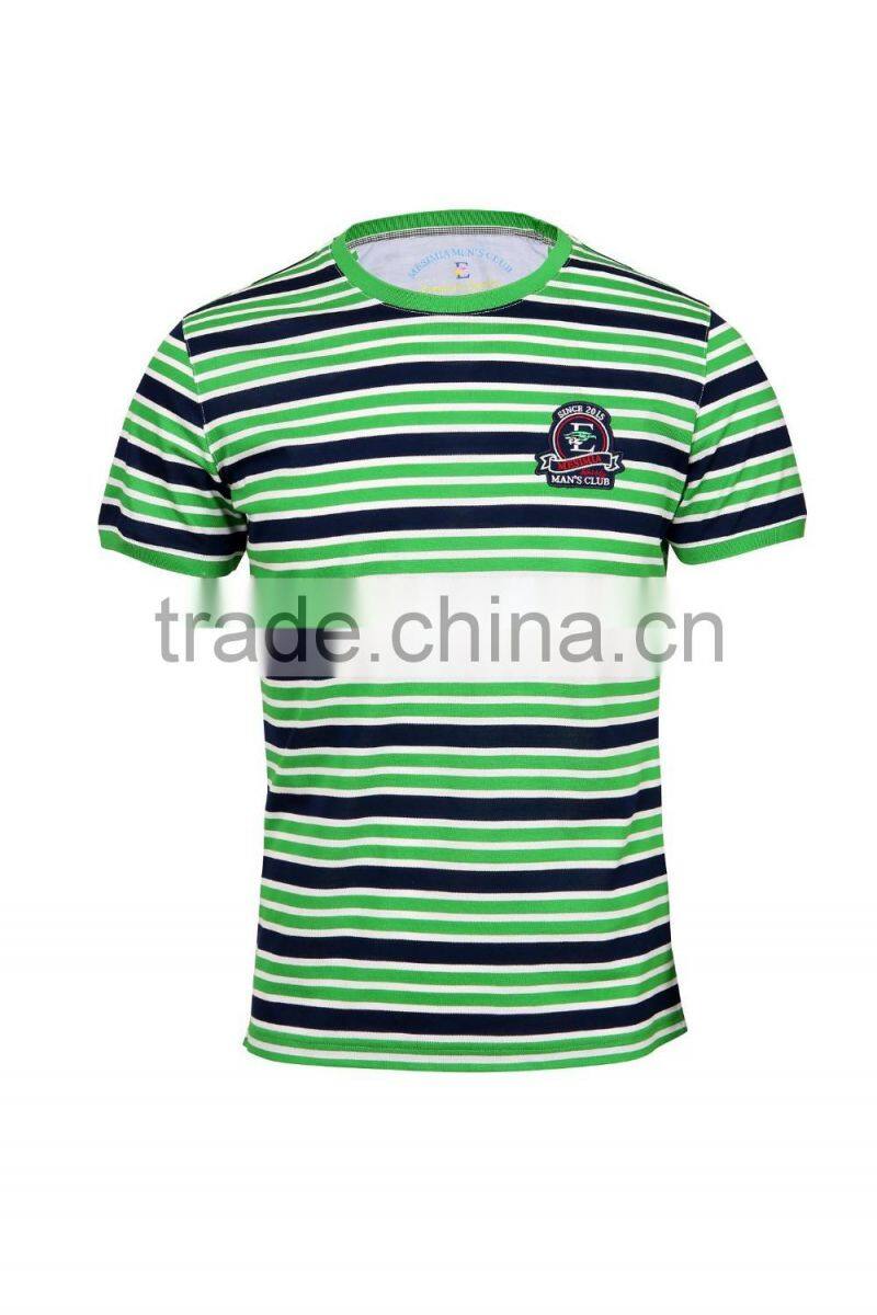 Fashion designe colorful striped t-shirt