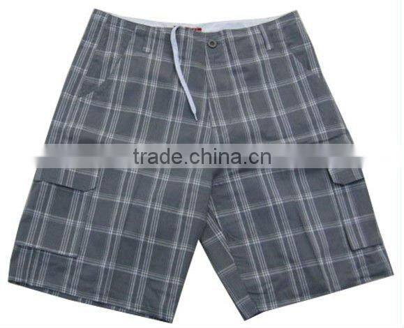 Men's Check Shorts Board Short Stock Garment