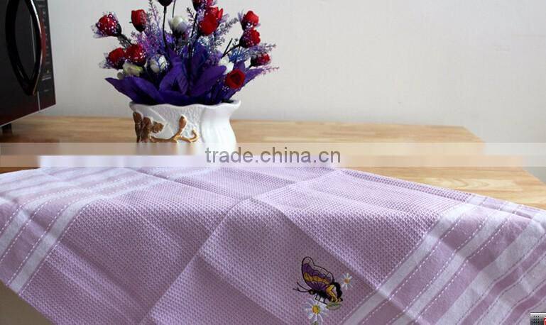 hotel restaurant victualing house , dining room 100% cotton waffle embroidery dish towels