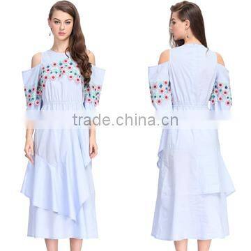 Custom Smart Casual Cold Shoulder Woman Club Fashion In Style Hot Dress