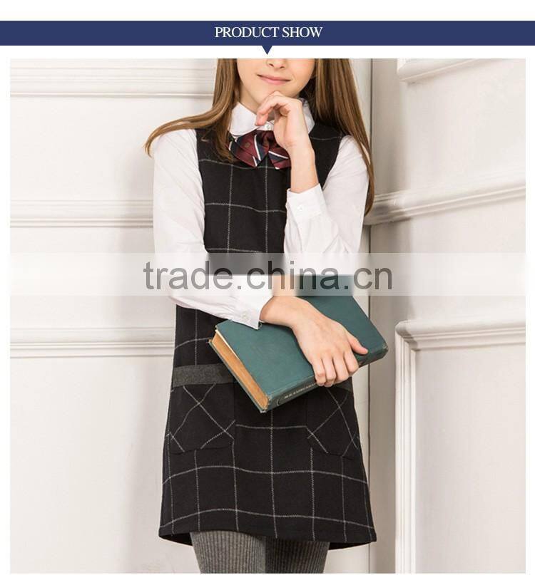 Designer School One Piece Sleeveless Dress With Shirt