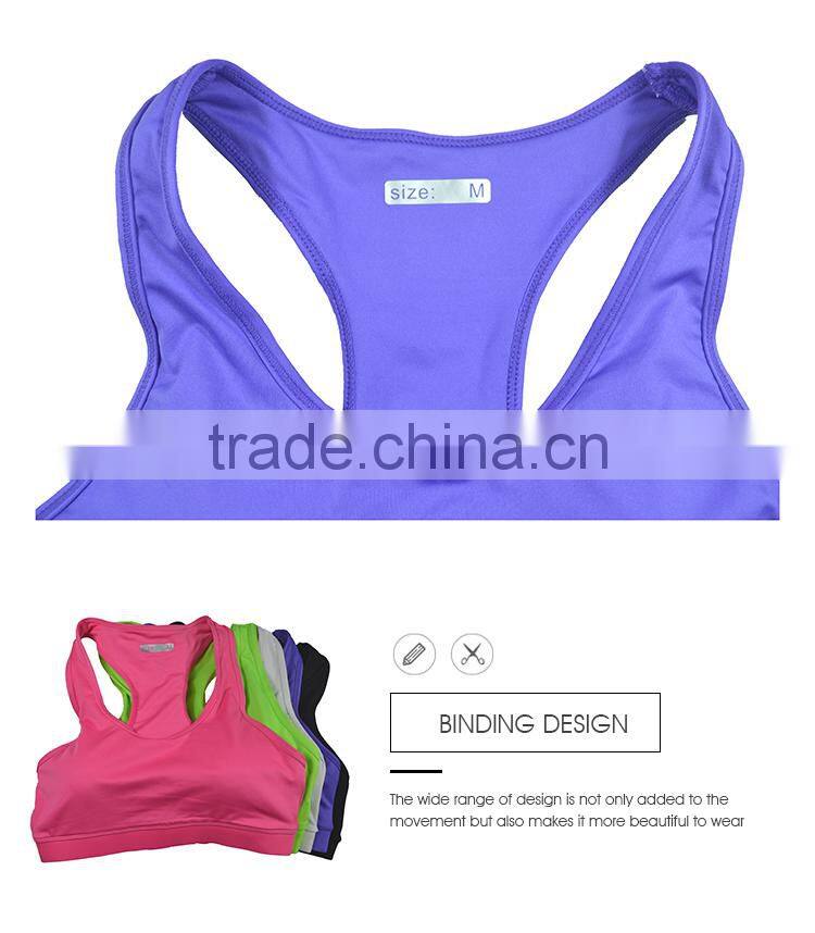 Fashionable cool dry hot sale women yoga sport sexy gym wear fitness bra
