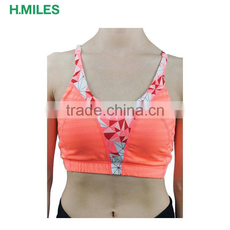 Reflective Quickdry Double Stitching Professional Sport Bra Top