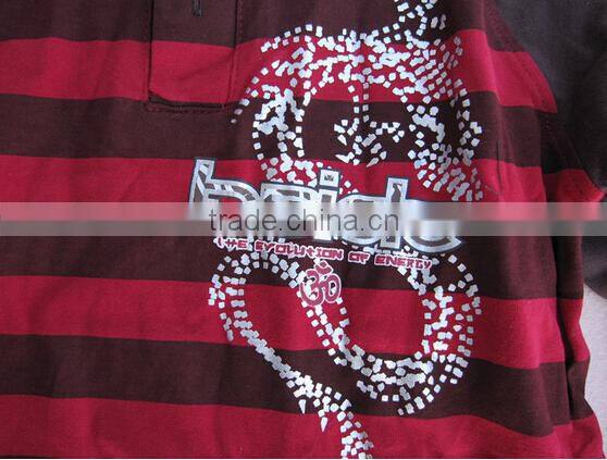 Boys Long Sleeves Stripe Polo Shirt/T-Shirt in Stock