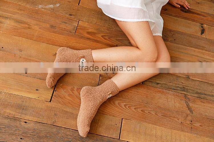 ustom Wholesale Winter Warm and Thick Cartoon Terry Pile Socks Home Socks Floor Socks