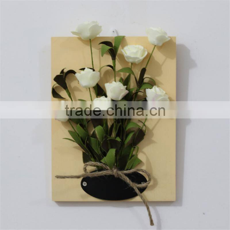 plush beautiful home decoration vases Wall decor Mural Flower simulation Valentine's Day gift and Wedding decoration