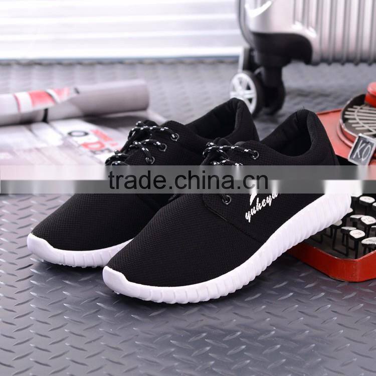 Cheap lace-up hot sale breathable mesh men shoes casual sneakers