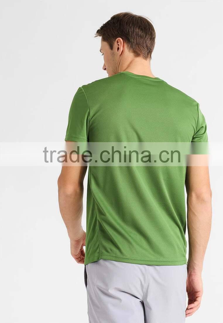 MGOO Solid Color Dri-fit 90% Polyester 10% Spandex T-shirts Custom Logo Sport T Shirt Mens