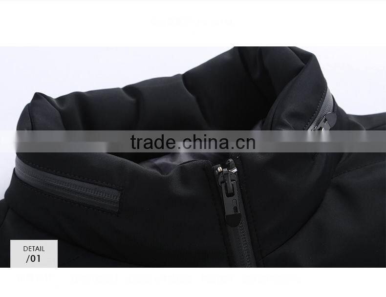 Men Stand Collar Fashion Slim Lightweight Warm Quilting Padded jacket