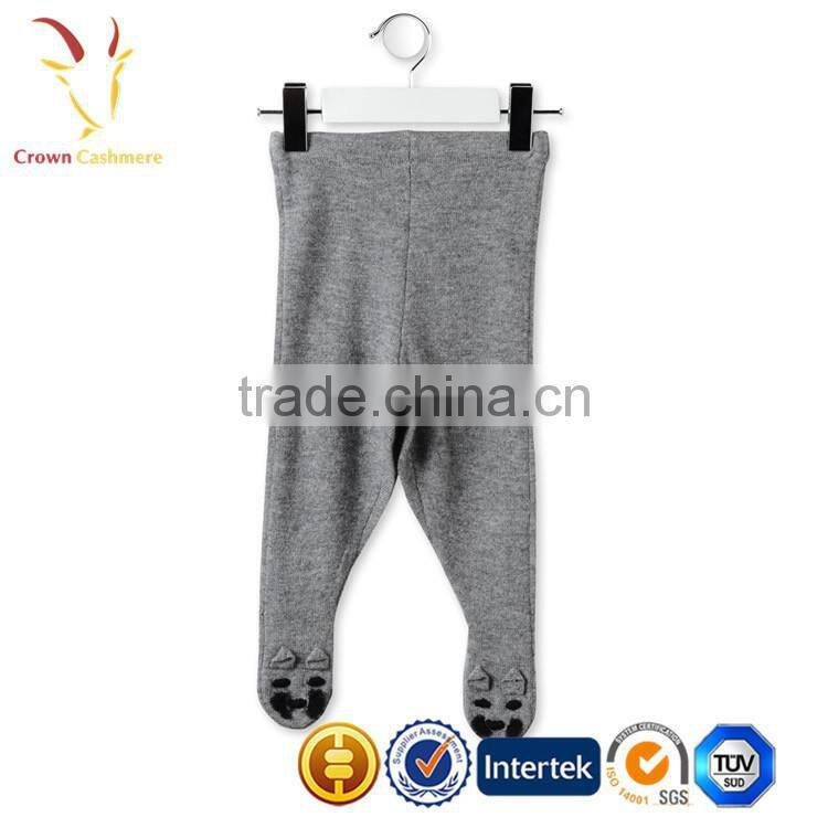 Intarsia Kids Cashmere Knitted Pants