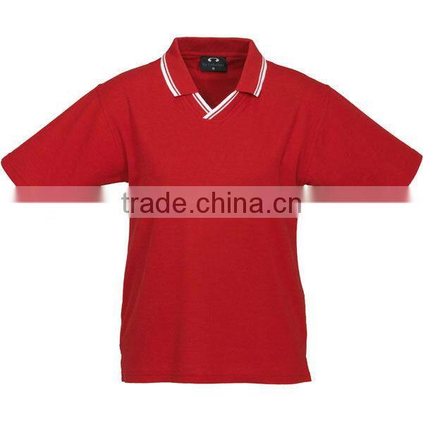 Twin Stripe Collar Ladies Polo Shirts