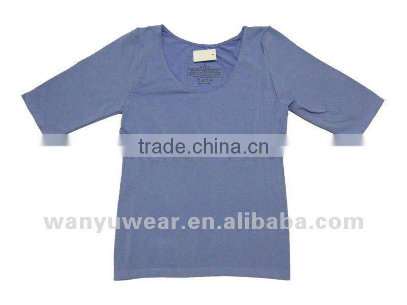 ladies seamless cotton shaper tops/blouse