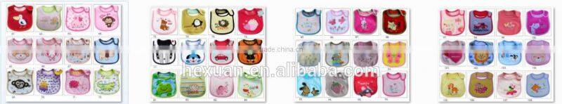 OEM or Stocked ,5PCS/SET Baby Bibs set,Mesh bag baby Babybibs set,100%cotton bib
